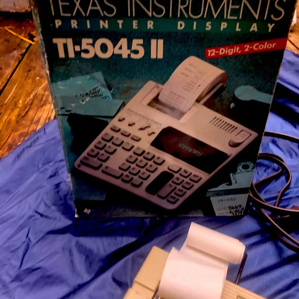 Texas Instrument adding machine printer